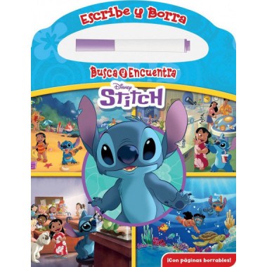 DISNEY STITCH: ESCRIBE Y BORRA, BUSCA Y ENCUENTRA - LIBRO DE ACTIVIDADES - PI KIDS