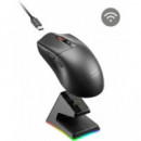 MARS GAMING RATON INALAMBRICO RECARGABLE MMW-ELITE NEGRO HASTA 20000 DPI