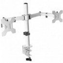 MARS GAMING SOPORTE DE MESA PARA 2 MONITORES MARM2 BLANCO HASTA 8 KG