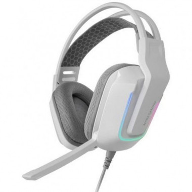 MARS GAMING AURICULARES GAMING CON MICR&Oacute;FONO MH-STRIKE/ JACK 3.5/ USB/ BLANCOS