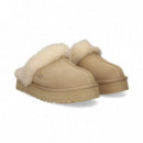 ZUECO PELO PLAT. ANTE BEIGE