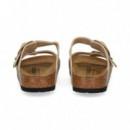 SANDALIA 2 HEBILLAS BEIGE