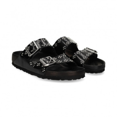 2 HEBILLAS TACHUELAS PIEL NEGRO