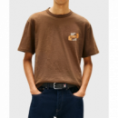 Camiseta Tommy Jeans Novelty marron
