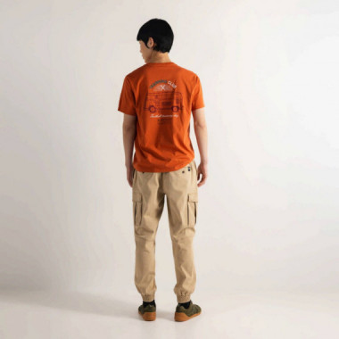 REGULAR T-SHIRT VAN TERRACOTA