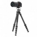 VANGUARD Veo 5XT 235CLBS - TRÍPODE DE VIAJE DE CARBONO, RÓTULA DE BOLA DE DOBLE EJE