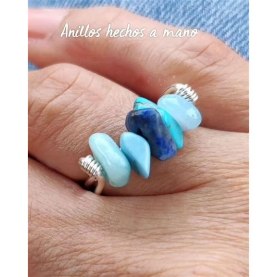 ANILLOS MINERALES BUDA AZUL