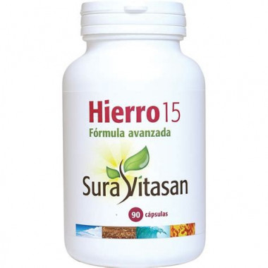 HIERRO 15 FORMULA AVANZADA 90CAPS. SURAVITASAN
