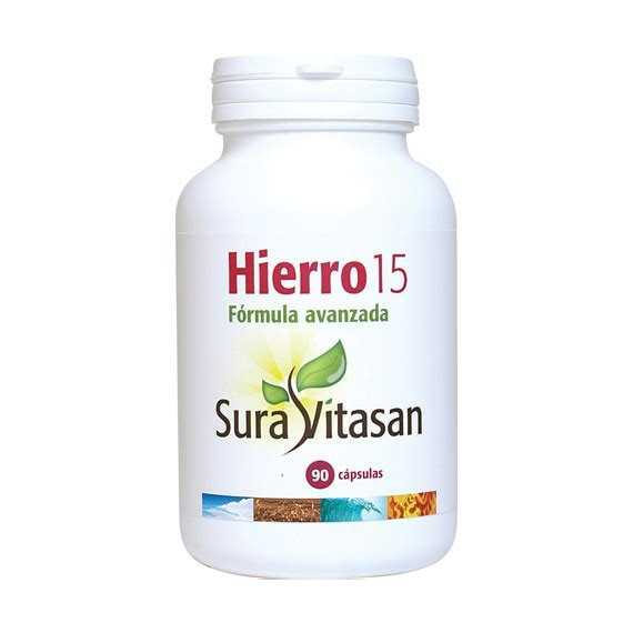 HIERRO 15 FORMULA AVANZADA 90CAPS. SURAVITASAN