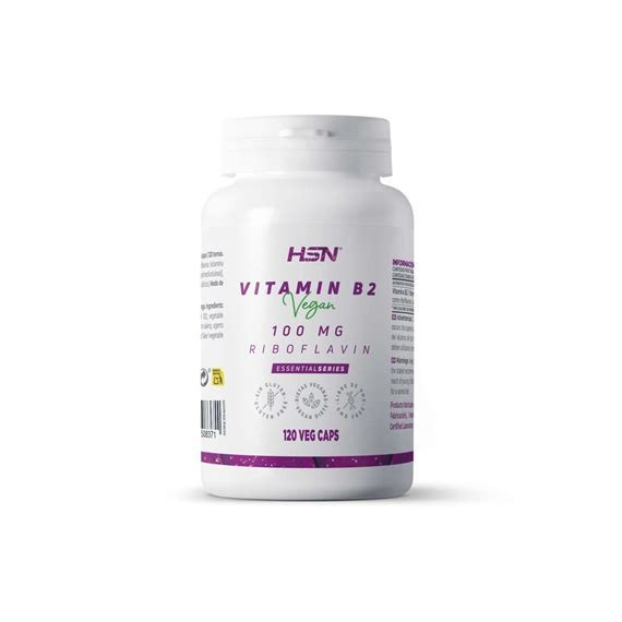 VITAMINA B2 RIBOFLAVINA 100MG 120 CAPS HSN