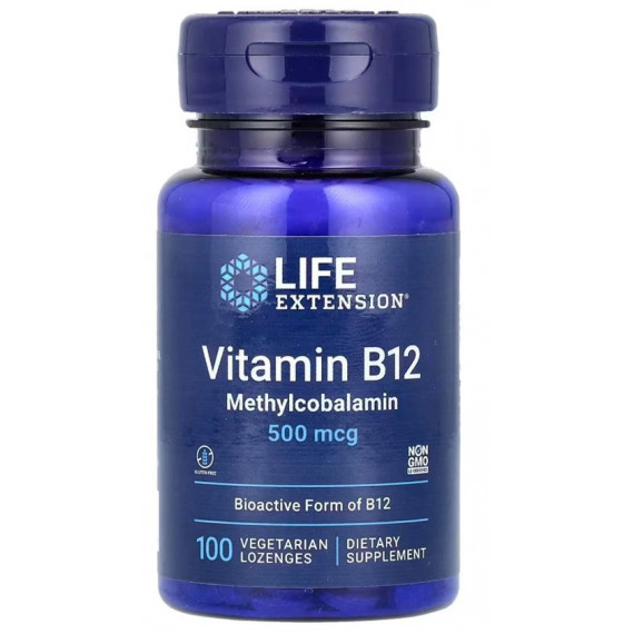 VITAMINA B12 METILCOBALAMINA 500MCGR  100COMP LIFEEXTENSION