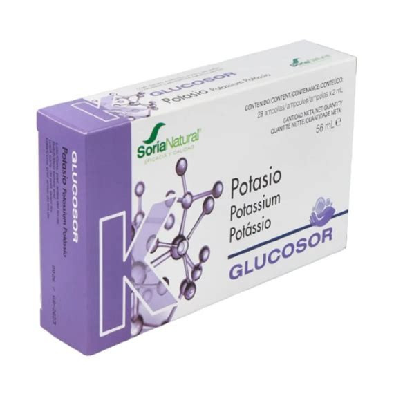 GLUCOSOR POTASIO 28 VIALES SORIA NATURAL 56ML