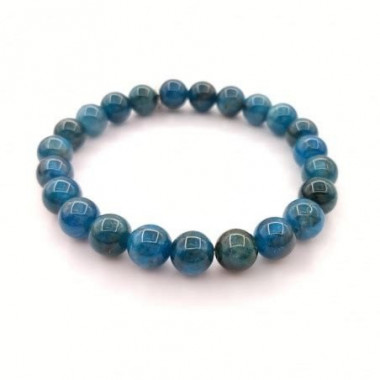 PULSERA MINERAL APATITA BUDA AZUL