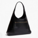 Bolso Hobo con bolsillo con cremallera y monograma TH