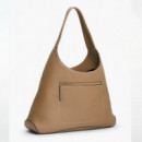 Bolso Hobo con bolsillo con cremallera y monograma TH