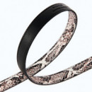 Cinturón de 2 Cm con Estampado de Pitón y Hebilla Love Birds  PINKO