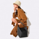 BOLSO Shopper asa trenzada tricolor