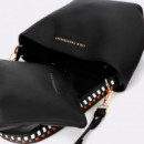 BOLSO Shopper asa trenzada tricolor