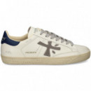 DEPORTIVO TALON PIEL BLANCO