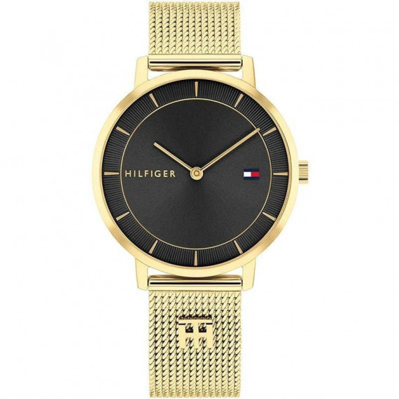 RELOJ TOMMY HILFIGER TEA DORADO Y NEGRO