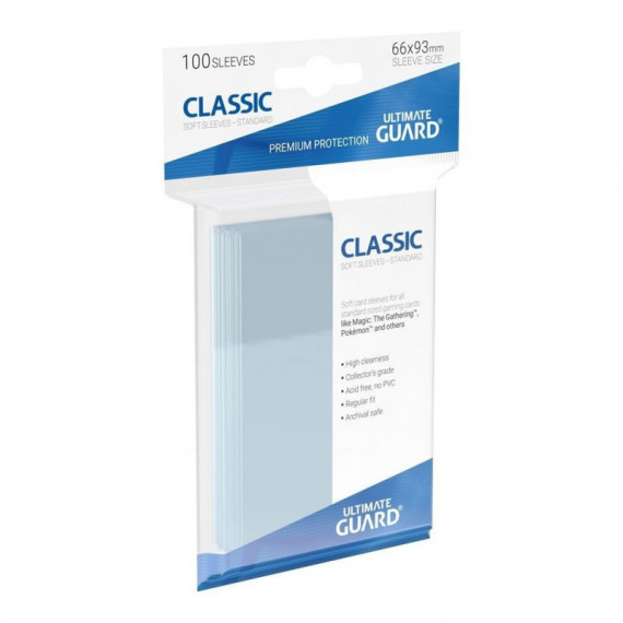Fundas Standar Transparentes 100 Unidades  ULTIMATE GUARD