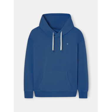 Sudadera Silbon capucha hangout azul