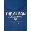Sudadera Silbon capucha hangout azul