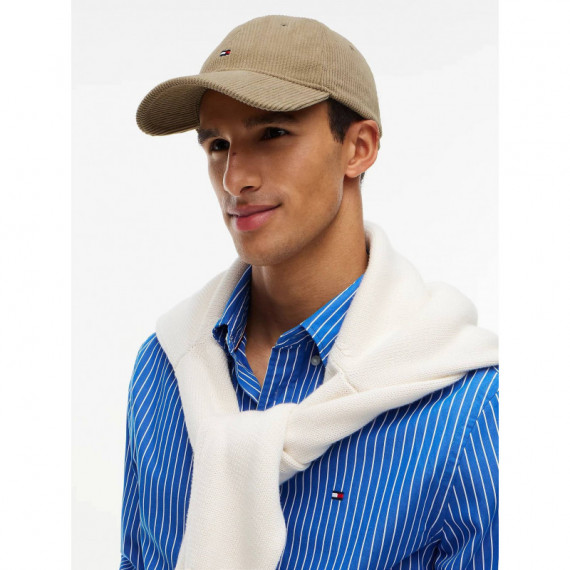 TH FLAG CORD 6 PANEL CAP RUSTIC TAUPE