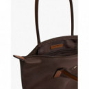 POPETTE EAST WEST TOTE FONDANT BROWN