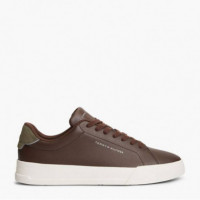 Th Court Lth Detail Ess Cocoa/platinum O  TOMMY HILFIGER