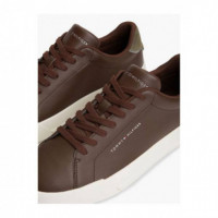 Th Court Lth Detail Ess Cocoa/platinum O  TOMMY HILFIGER
