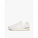 T HILFIGER CORE MIX RUNNER ECRU