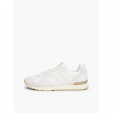 T HILFIGER CORE MIX RUNNER ECRU