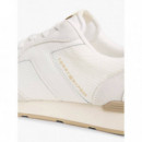 T HILFIGER CORE MIX RUNNER ECRU