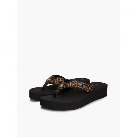 TH MONO WEDGE SUMMER SANDAL BLACK