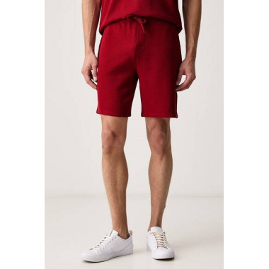 WAFFLE SHORTS 10269584 01 MEDIUM RED