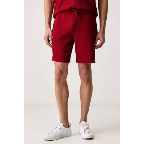 WAFFLE SHORTS 10269584 01 MEDIUM RED