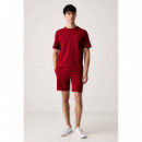 WAFFLE SHORTS 10269584 01 MEDIUM RED