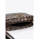 BASIC ANIMAL PRINT SHOULDER BAG BLACK-BR