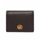 Sm Compact Wallet Chocolate  MICHAEL KORS