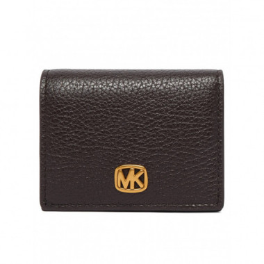 Sm Compact Wallet Chocolate  MICHAEL KORS
