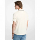 Bubble Knit Tipped Polo Bone  MICHAEL KORS