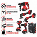Pack de 5 Herramientas + Carro 20V Only One AICER (2X 2+4AH)