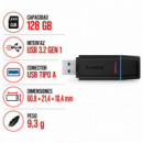 Pendrive USB 3.2 128GB Datatraveler Exodia GEN2 KINGSTON