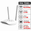 PUNTO DE ACCESO INTERIOR WIFI TL WA801N V6 300MBPS TP-LINK