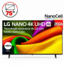 TELEVISOR 4K ULTRA HD SMART TV BLUETOOTH LG 75"