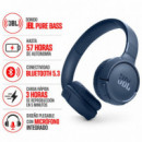 AURICULARES INALÁMBRICOS BLUETOOTH CON MICRÓFONO TUNE 520BT AZUL JBL