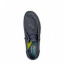 Skechers  Blue loafers 66387-Blu