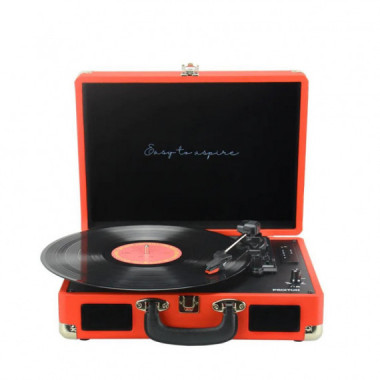 Prixton VC400 Tocadiscos Rojo