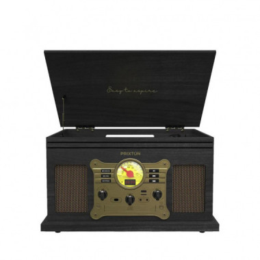 Prixton Tocadiscos Century con CD, USB, Radio Y Casete.
